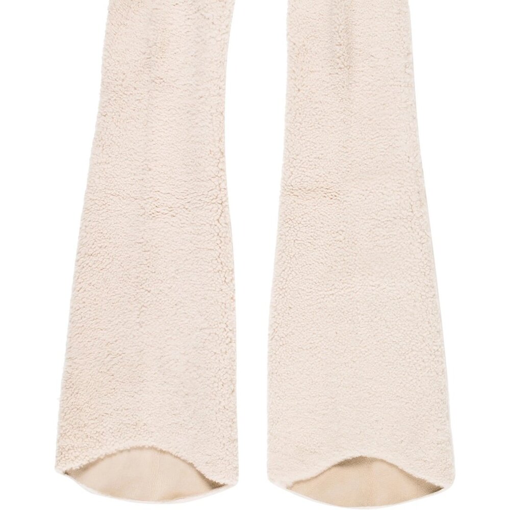 Maison Margiela Shearling and Suede Leg Warmers